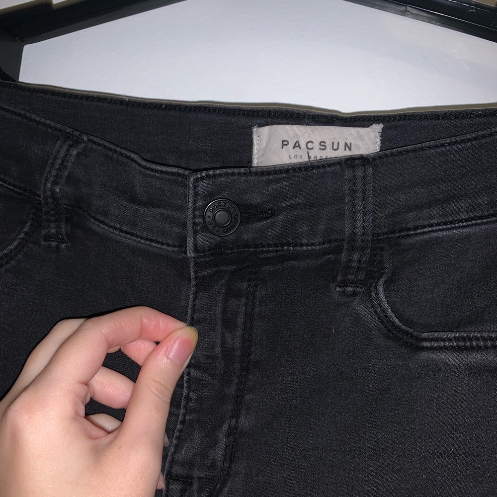 Black Pacsun Ripped Jeggings